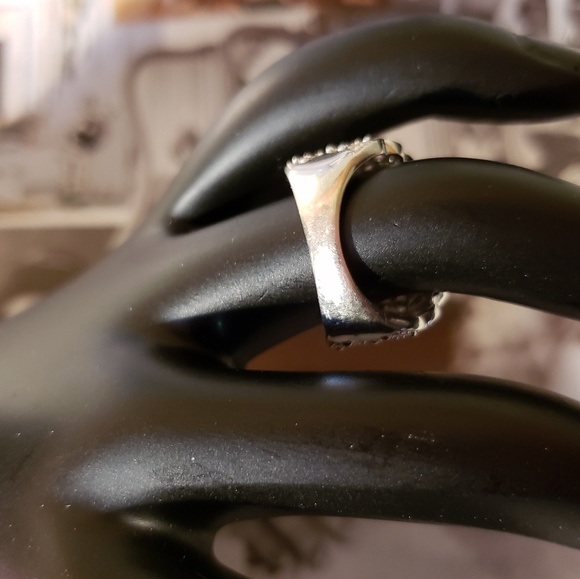 Vintage 1990s Diamonique CZ Band Ring - Picture 4 of 5